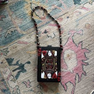 Mary Frances queen of hearts purse